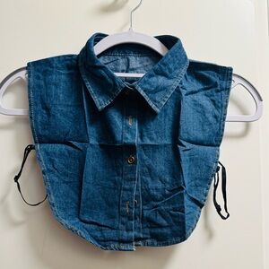 Denim Blue Jean Detachable Collar